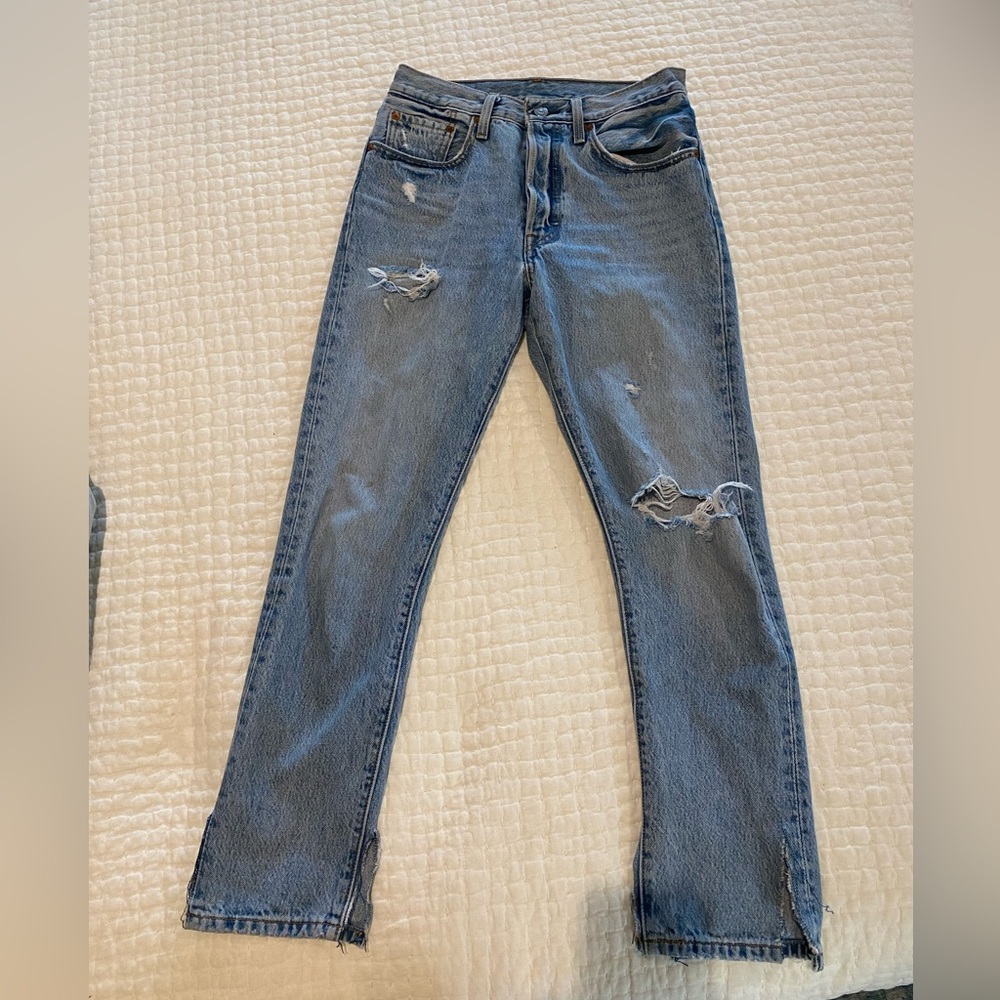 501s Levi’s Distressed Vintage Jeans